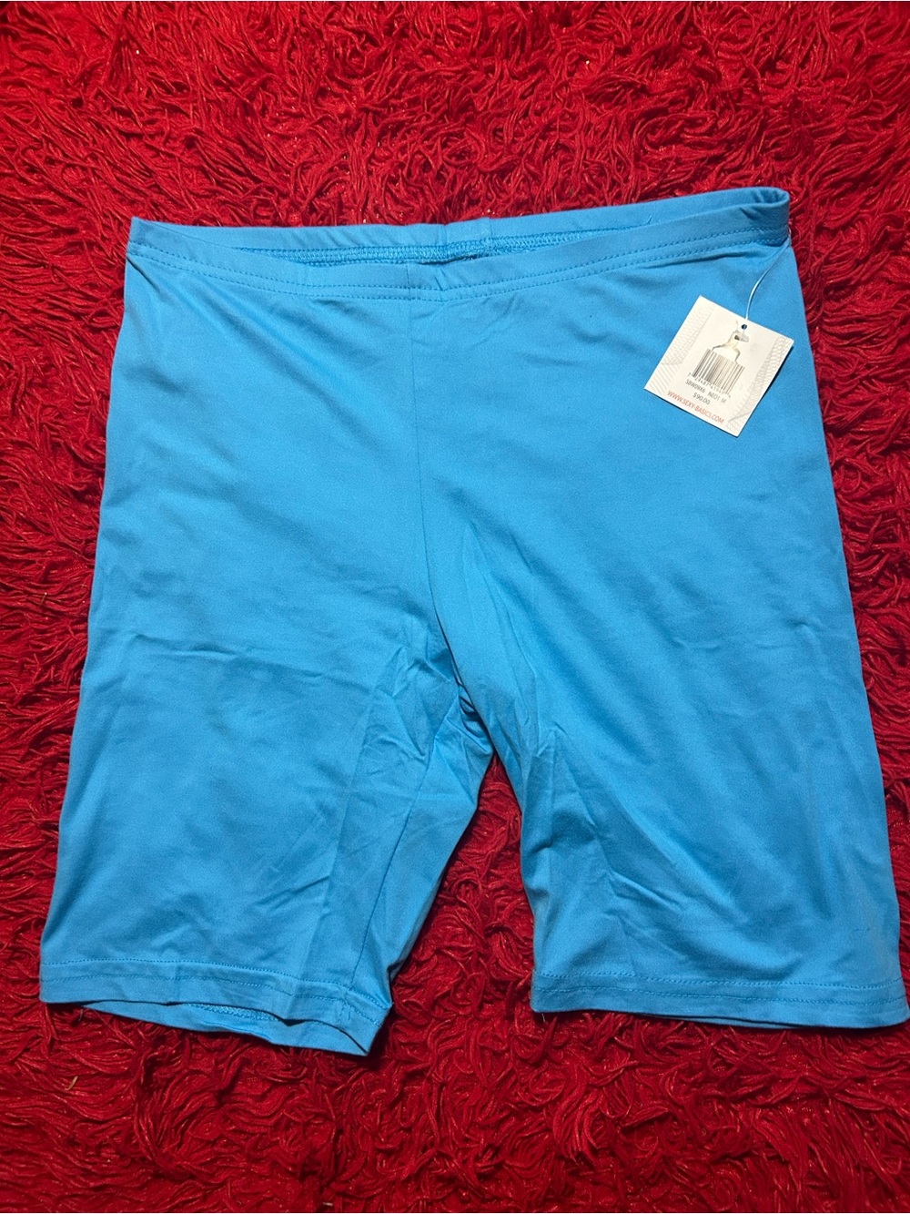 Blue Athletic Bike Shorts